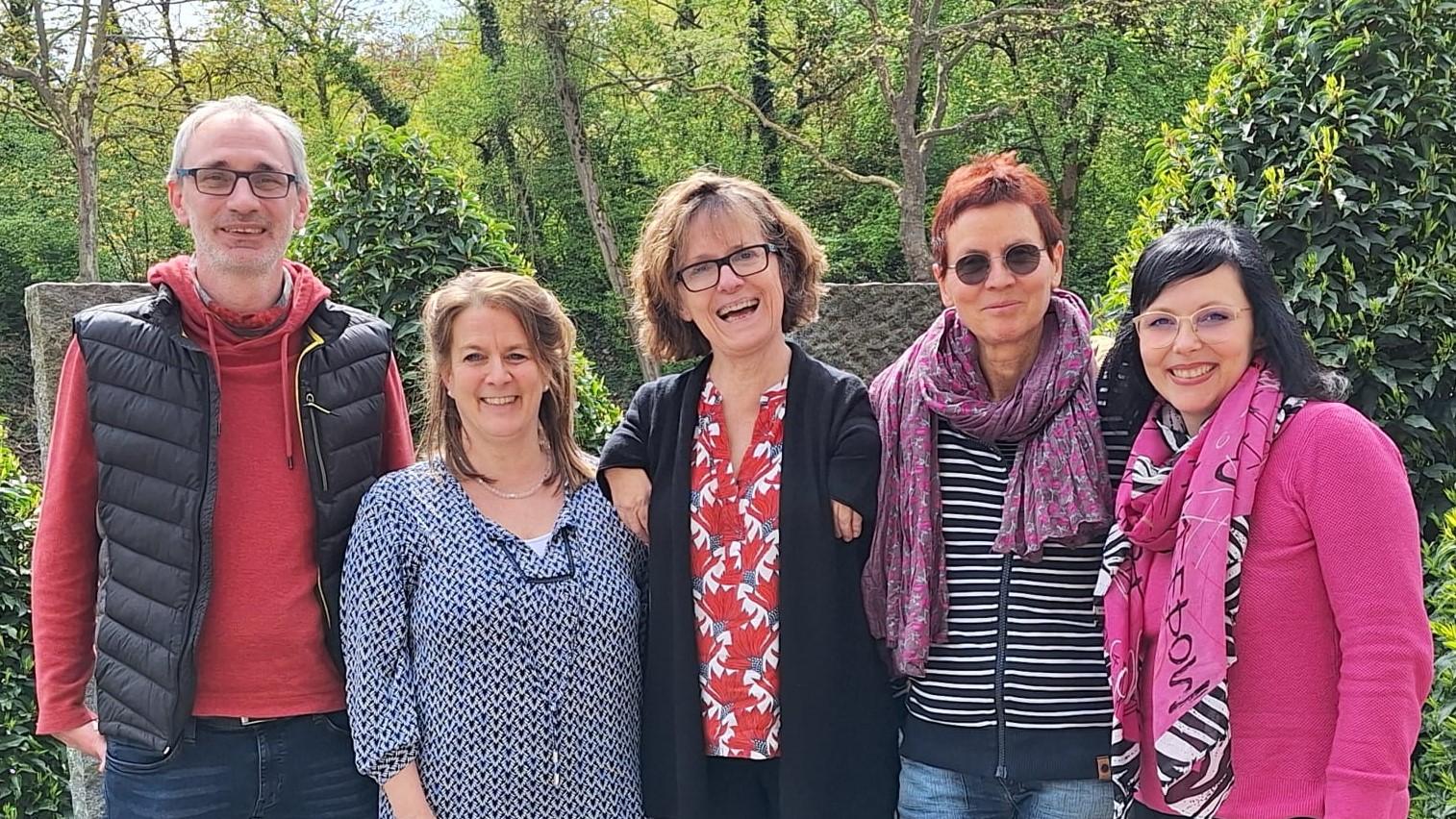 Das Team der Lebensberatung Lebach: Alexander Penth, Simone Böcher, Martina Grosch, Stefanie Kilian und Jacqueline Siegwart.